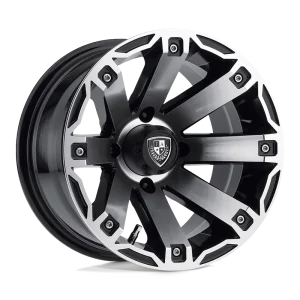 Fairway Alloys – FA143 RAGE – Black – 12″x7″ -47mm – Summer Wheels – FA-143-M